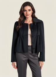 Jachete casual finisaj interior dublat negru PEOPLE'S MARKET femeie