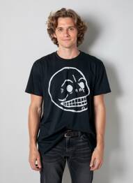 Tricou croială cambrată mâneci scurte negru CHEAP MONDAY bărbat