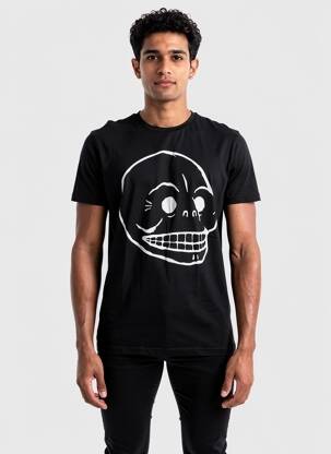 Tricou croială cambrată mâneci scurte negru CHEAP MONDAY bărbat