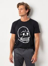 Tricou croială cambrată mâneci scurte negru CHEAP MONDAY bărbat
