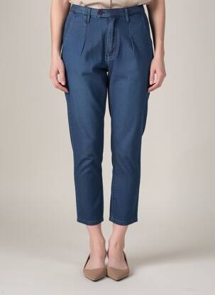 Pantalon 7/8 talie cu cleme mărime normală albastru CHEAP MONDAY femeie
