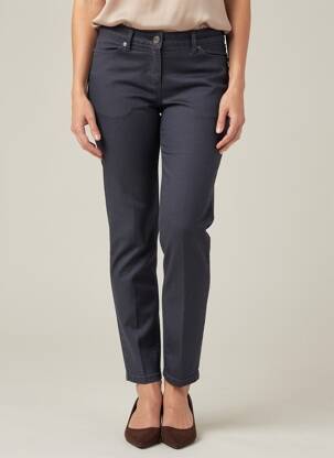 Pantalon slim țesătură poplin mărime normală albastru CHEAP MONDAY femeie