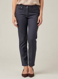 Pantalon slim țesătură poplin mărime normală albastru CHEAP MONDAY femeie
