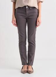 Pantalon slim țesătură acoperită mărime normală violet CHEAP MONDAY femeie