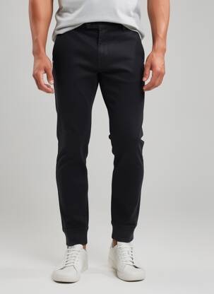 Pantalon chino elasticitate mărime normală negru GAUDI bărbat