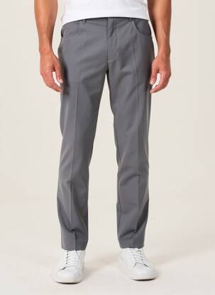 Pantalon slim talie cu cleme mărime normală gri FARAH bărbat