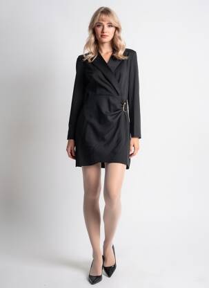 Rochie scurtă mâneci lungi mâneci lungi negru KILKY femeie