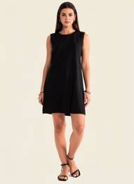 Rochie scurtă fără mâneci fără mâneci negru GRACE & MILA femeie