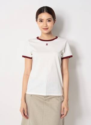 Tricou elasticitate mâneci scurte alb GRACE & MILA femeie
