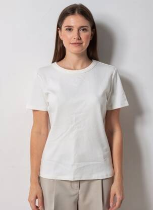 Tricou elasticitate mâneci scurte alb GRACE & MILA femeie