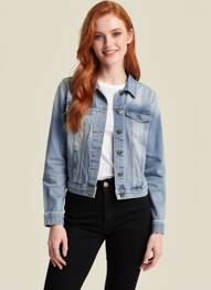 Jachete casual guler de bluză albastru PIECES femeie