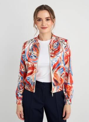 Jachete casual guler rotund roșu HF WOMAN COLLECTION femeie