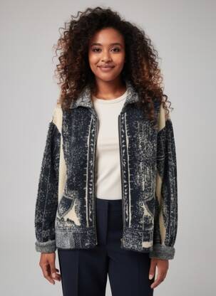 Jachete casual croială dreaptă negru NU JEANS femeie