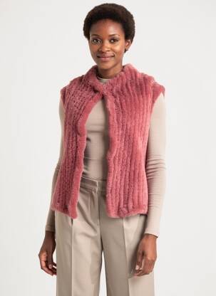 Jachete casual guler rotund roz K-DESIGN femeie