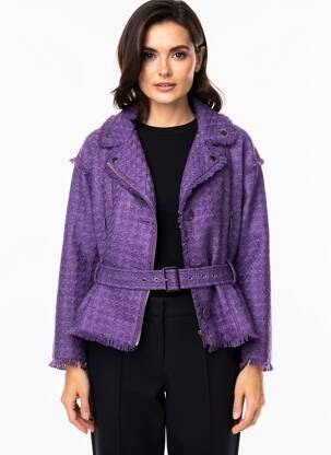 Jachete casual finisaj interior dublat violet GOA GOA femeie