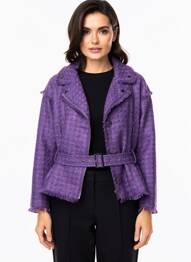 Jachete casual finisaj interior dublat violet GOA GOA femeie