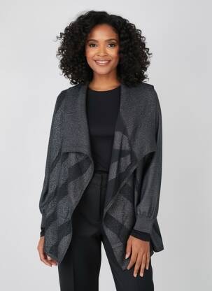 Vestă cu mâneci lungi mâneci lungi negru ZOE ZONE OF EMBROIDERED femeie
