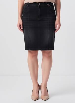 Fustă midi elasticitate negru STREET ONE femeie