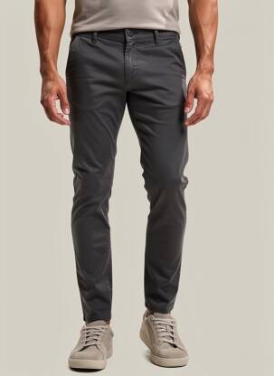 Pantalon chino elasticitate mărime normală gri S.OLIVER bărbat