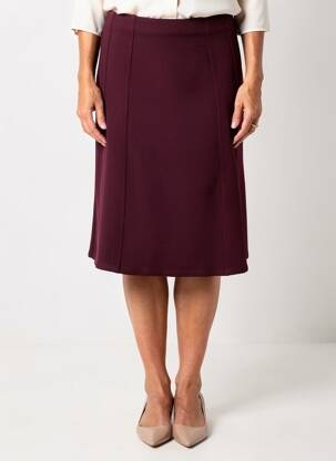 Fustă midi elasticitate violet GEVANA femeie