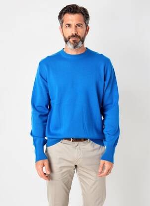 Pulover elasticitate mâneci lungi albastru ESTHEME bărbat