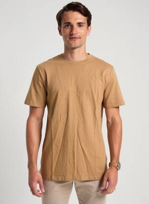 Tricou croială dreaptă mâneci scurte maro WHITE STUFF bărbat