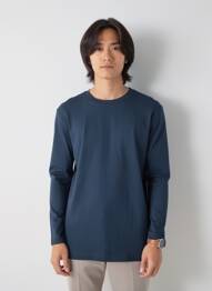 Tricou broderie mâneci lungi albastru MUSTANG bărbat