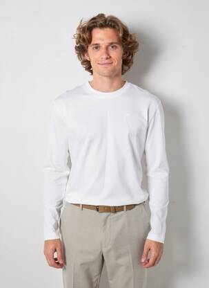 Tricou broderie mâneci lungi alb MUSTANG bărbat