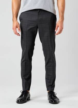 Pantalon slim talie cu cleme mărime normală gri STRELLSON bărbat