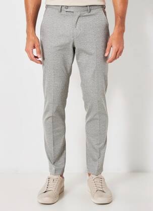 Pantalon slim țesătură melanj mărime normală gri DIGEL bărbat