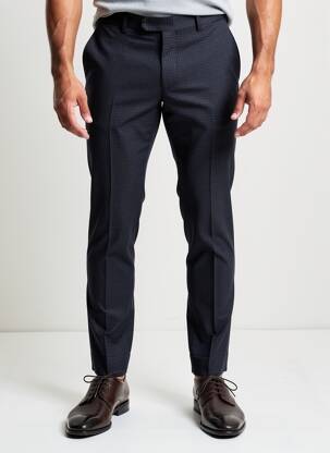 Pantalon slim talie cu cleme mărime normală albastru STRELLSON bărbat