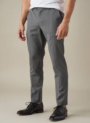 Pantalon slim țesătură melanj mărime normală gri STRELLSON bărbat