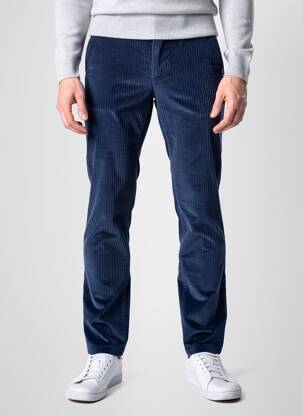 Pantalon chino elasticitate mărime normală albastru TELERIA ZED bărbat