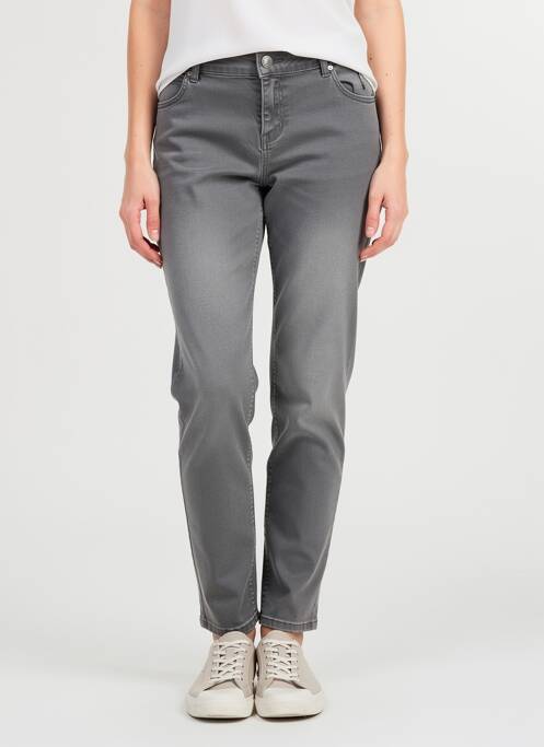 Blugi cu croială slim elasticitate mărime normală gri GRAIN DE MALICE femme