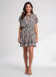 Rochie midi mâneci scurte mâneci scurte negru MOLLY BRACKEN femeie