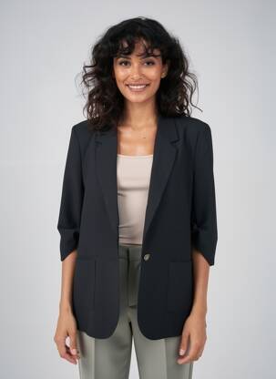 Sacou finisaj interior dublat negru CREAM femeie