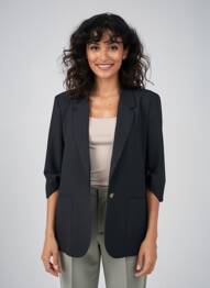 Sacou finisaj interior dublat negru CREAM femeie