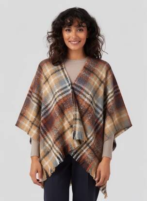 Poncho maro CREAM femeie
