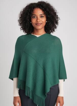 Poncho croială largă verde MOLLY BRACKEN femeie