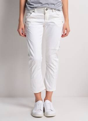 Pantalon trei sferturi talie joasă talie joasă alb GUESS femeie
