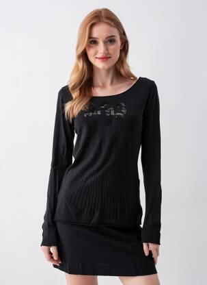 Tricou mâneci lungi mâneci lungi negru GUESS femeie