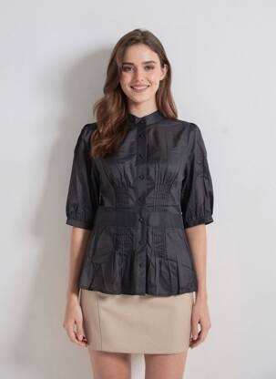Cămașă mâneci scurte mâneci scurte negru PEPE JEANS femeie