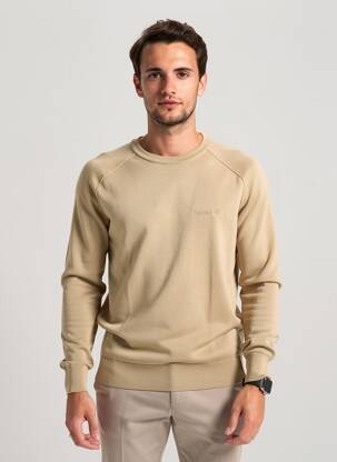 Pulover elasticitate mâneci lungi bej TIMBERLAND bărbat