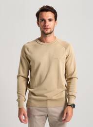 Pulover elasticitate mâneci lungi bej TIMBERLAND bărbat