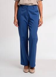 Pantalon drept talie elastică albastru închis MON N°2 femeie