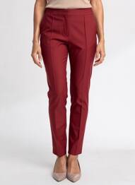 Pantalon slim talie elastică maro NATHALIE VLEESCHOUWER femeie