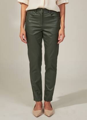 Pantalon slim elasticitate mărime normală verde SARAH JOHN femeie