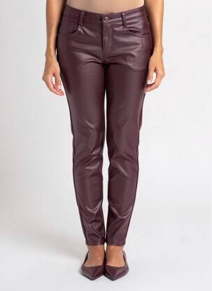 Pantalon slim elasticitate mărime normală violet SARAH JOHN femeie