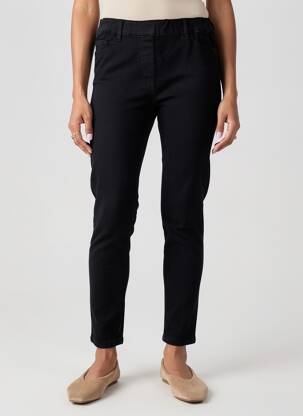 Jegging țesătură poplin mărime normală negru SAINT JAMES femeie