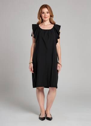 Rochie scurtă mâneci scurte mâneci scurte negru MOLLY BRACKEN femeie